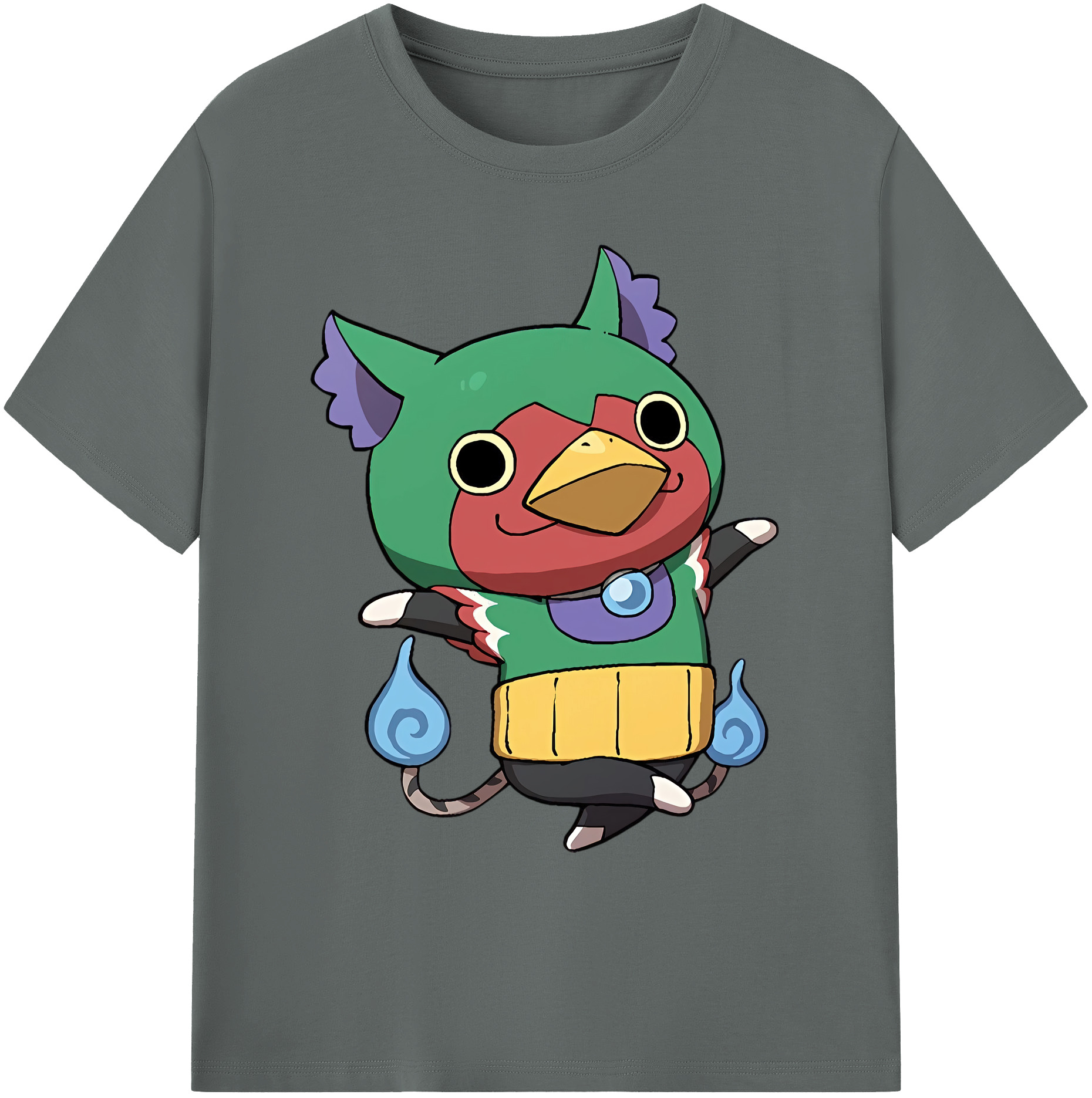 （画像用） 妖怪ウォッチ Yo-kai Watch 綿100％ メンズ半袖Tシャツ｜肌触りやわらか＆通気性
